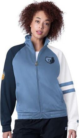 Starter Womens Starter Light Blue Memphis Grizzlies Line Up Dolman Raglan Full-Zip Track Jacket at Nordstrom, Size Medium