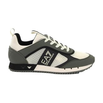 Emporio Armani Tweekleurige Sneakers - Sneakers - Heren - Sneakers - Groen - 45 EU - Schoenen