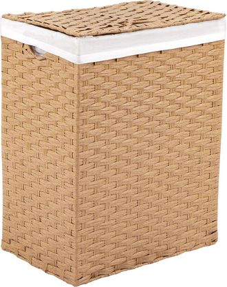 Seville Classics Handwoven Rectangular Laundry Hamper