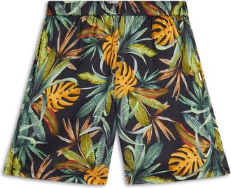 Freddy Pantaloncini donna in satin di viscosa a fantasia tropical