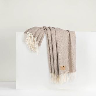 Lands Downunder Juno Cashmere Throw in Taupe at Nordstrom
