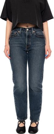 Levi's 501 Curve Jeans - Dames - Slim Fit Jeans - Blauw - W29 L30 - Katoen - Jeans