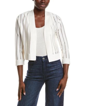 Anne Klein Sheer Stripe Shrug