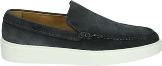Giorgio Blauwe Su&egrave;de Instappers - Heren - Loafers - Blauw - 45 EU - Su&egrave;de - Schoenen