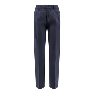 Aspesi Straight Trousers, female, Blue, Size: 2XS Straight Trousers