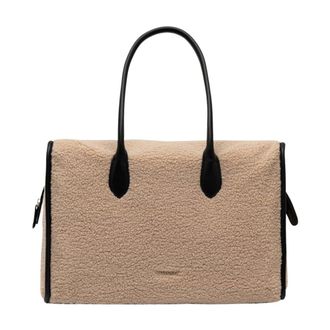Twinset Tote Bag - Dames - Tassen - Beige - Maat: ONE Size Poliester