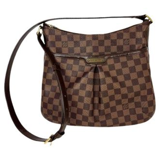 Louis Vuitton Pre-owned Damier Ebene Bloomsbury PM Messenger Crossbody - Dames - Pre-owned - Bruin - Maat: ONE Size Leer