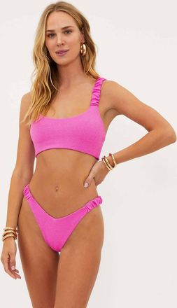 Beach Riot Effie Top In Pink Scrunch