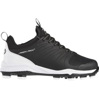 Rawlings Roster 174931 Mens Black White Lace Up Baseball Cleats Hawk2888