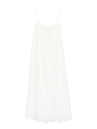 Matteau broderie-anglaise midi dress - Bianco