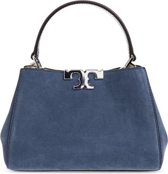 Tory Burch Eleanor Mini Suede Bag - Dames - Handtassen - Blauw - ONE Size - Leer - Tassen