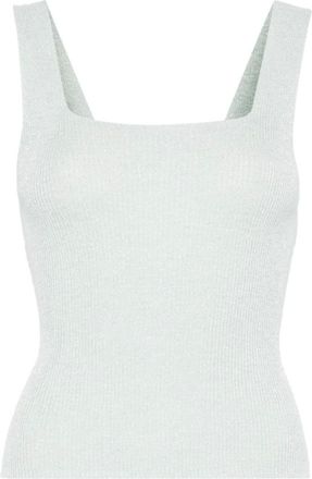 Twinset Tops, Dames, Blauw, M, Polyester, Aqua Groene Top voor Vrouwen