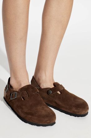 Birkenstock Tokio II Suede Slides, Womens, Brown