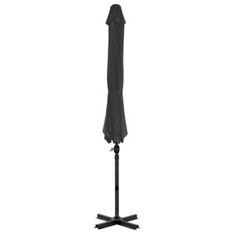 Berkfield Home Outdoor Umbrella with Portable Base Anthracite in Grey