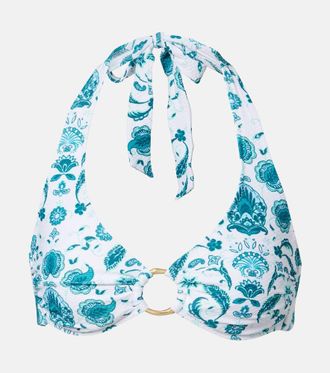 Heidi Klein Top de bikini Kos con cuello halter