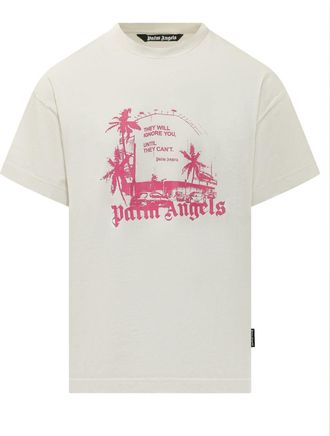 Palm Angels Off White Logo T-Shirt