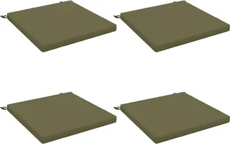 vidaXL Cojines De Asiento De 4 Piezas Soest 4 Uds. 100% Poli&eacute;ster Vidaxl