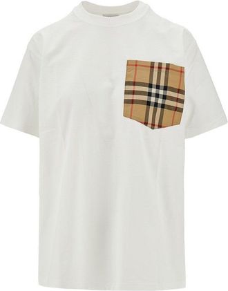 Burberry Check pocket T-shirt Woman XS