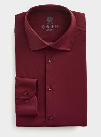 H&ouml;rst Mens Solid ultra-stretch shirt Slim fit