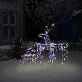 Berkfield Home 3 Piece Christmas Light Display Reindeers 229 LEDs