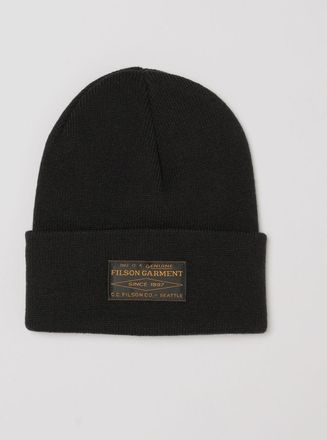 Filson Berretto beanie Ballard in acrilico con risvolto e patch logo applicata