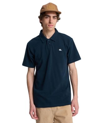 Quiksilver Poloshirt QUIKSILVER MW PIQUE POLO, Herren, Gr. XXL, blau (schwarz navy), Obermaterial: 100% Baumwolle, Shirts Poloshirt