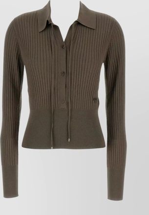 Fendi tailored wool polo sweater