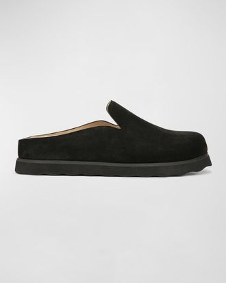Vince Suede Slide Loafers Mules
