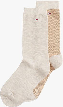 Tommy Hilfiger Womens Trouser Sock 2-Pack - Beige