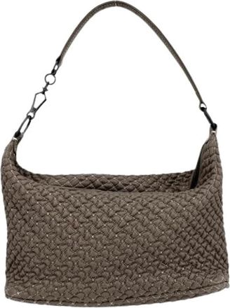 Bottega Veneta Pre-owned Vintage Schoudertas - Dames - Vintage Schoudertas - Bruin - ONE Size - Leer - Vintage