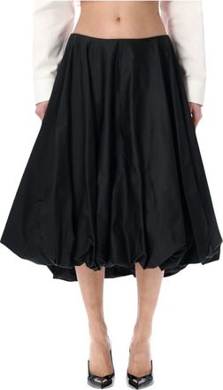 Balenciaga Rokken, Dames, Zwart, M, Katoen, Balloon Skirt