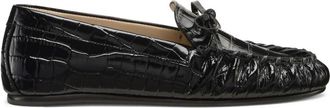 Stuart Weitzman Britt BOW Loafer - Dames - Loafers - Zwart - 35 EU - Schoenen