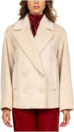Max Mara Dames, Jassen, Wit, Maat: XS Zijde