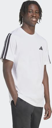 adidas T-Shirt ADIDAS SPORTSWEAR 3-STREIFEN, Herren, Gr. XXL, wei&szlig;, Obermaterial: 100% Baumwolle, Rundhals, Shirts T-Shirt