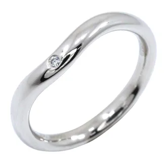 Tiffany & Co. Silver Platinum 950 Band Ring (Pre-Owned)
