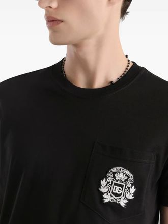 Dolce & Gabbana T-shirt con taschino - Nero