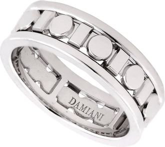 Damiani Belle Epoque Reel White Gold Ring, Size 8
