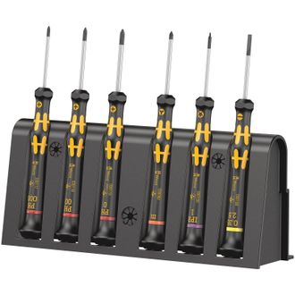 Wera 1550/6 Juego De Destornilladores Electr&oacute;nicos Esd + Rack - 05030180001