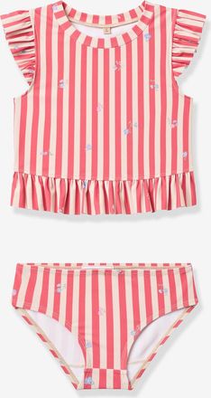 Wheat Bade-Set mit R&uuml;schen M&auml;dchen Wheat rot gestreift