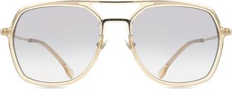 Lozza SL4215M 0760 Mens Sunglasses Gold Size 56