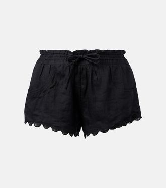 Isabel Marant Shorts Lola in sangallo di ramia