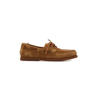 Ralph Lauren Merton leren bootschoen - Heren - Bootschoenen - Bruin - 41 EU - Leer - Schoenen