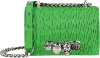Alexander McQueen Alexander Mcqueen Mini Jeweled Leather Shoulder Bag