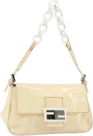 Fendi Pre-owned Schoudertas van gecoat canvas - Dames - Vintage Schoudertas - Beige - ONE Size - Vintage