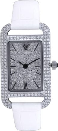 Christian Van Sant Womens Opaline Silver Dial Watch