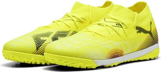 Puma Unisex Future 8 Match TT Soccer Shoe, Yellow Alert Black-Sun Struck, 10.5 UK