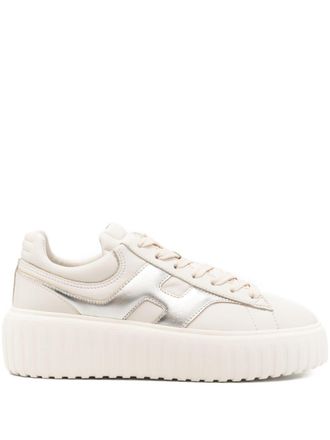 Hogan Zapatillas Hogan H de piel con rayas