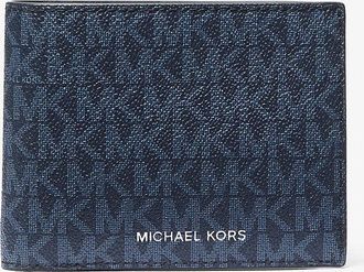 Michael Kors Harrison Logo Billfold Wallet With Passcase