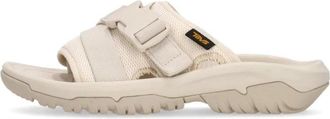 Teva Repreve Polyester Slide Pantoffels - Dames - Sandalen - Beige - 36 EU - Polyester - Schoenen