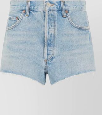 A Gold E high waist denim shorts summer style